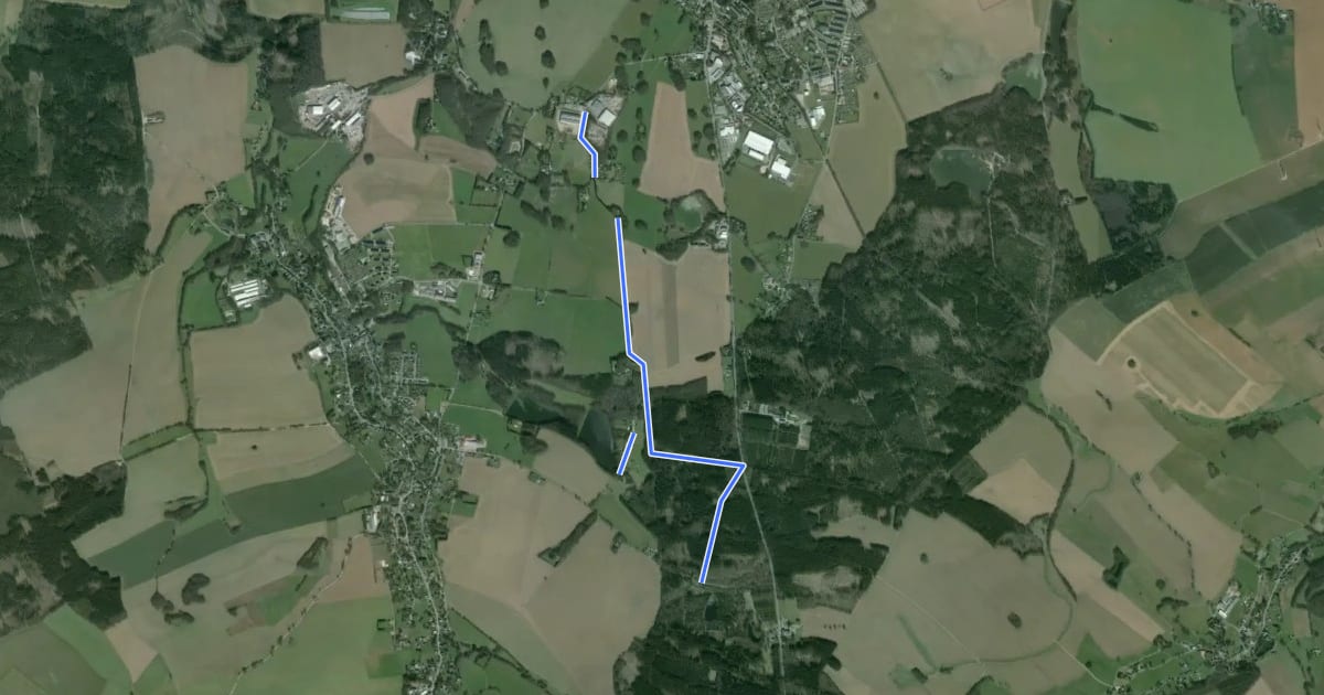 Маршрут Wanderweg Freiwald...? на спутниковом снимке