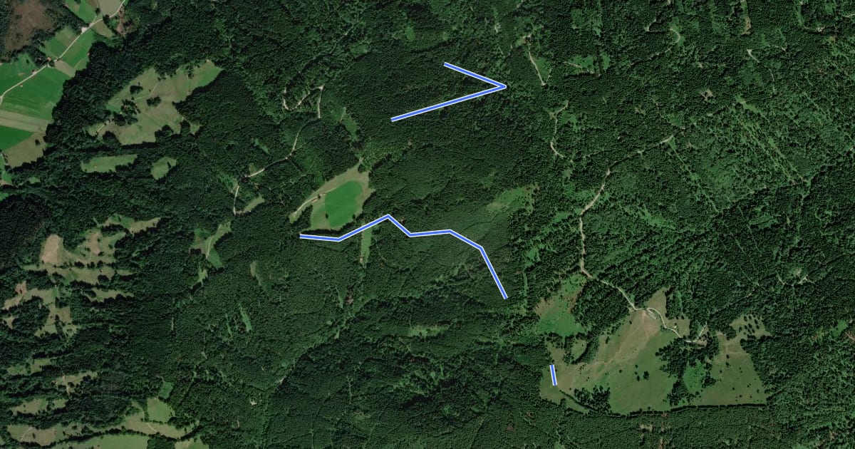 Маршрут Wanderweg G 5 - Isarwinkel на спутниковом снимке
