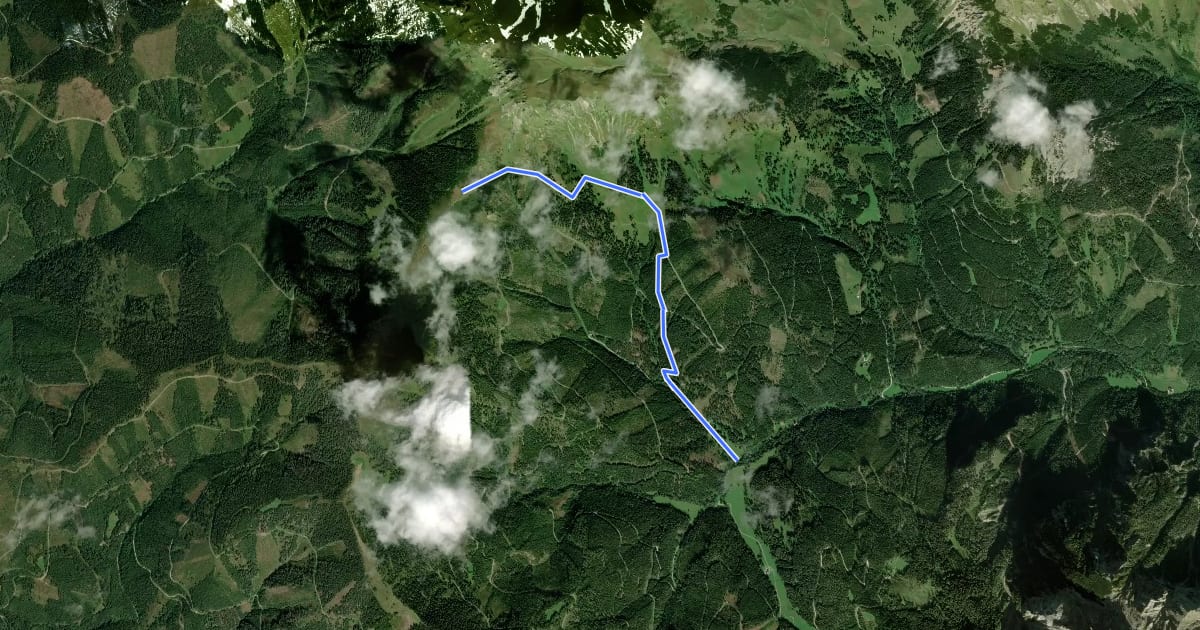 Маршрут Wanderweg Gößgraben - Abtreibsattel на спутниковом снимке
