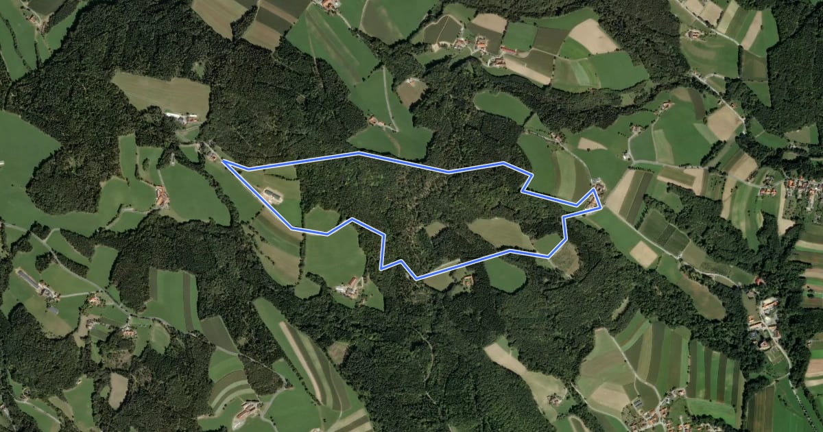 Маршрут Wanderweg G3 на спутниковом снимке