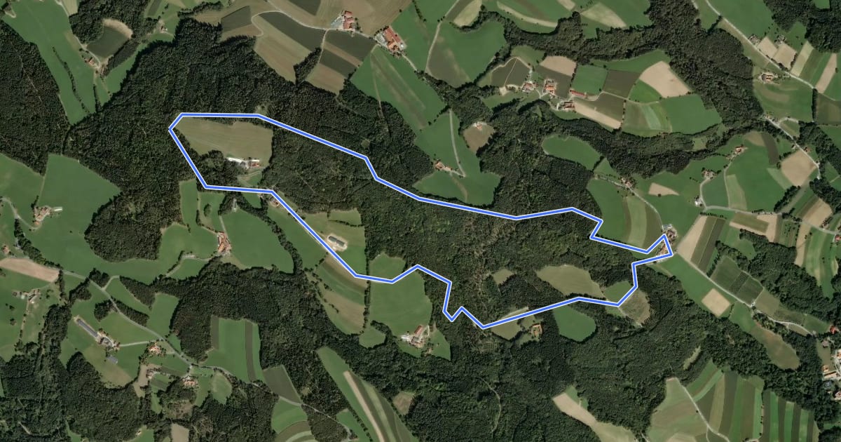 Маршрут Wanderweg G4 на спутниковом снимке