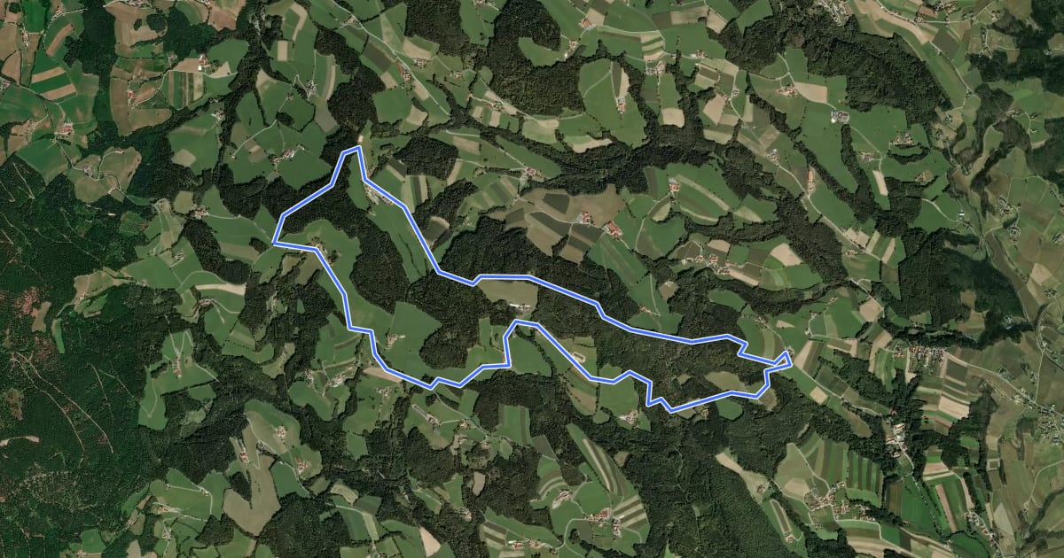 Маршрут Wanderweg G5 на спутниковом снимке