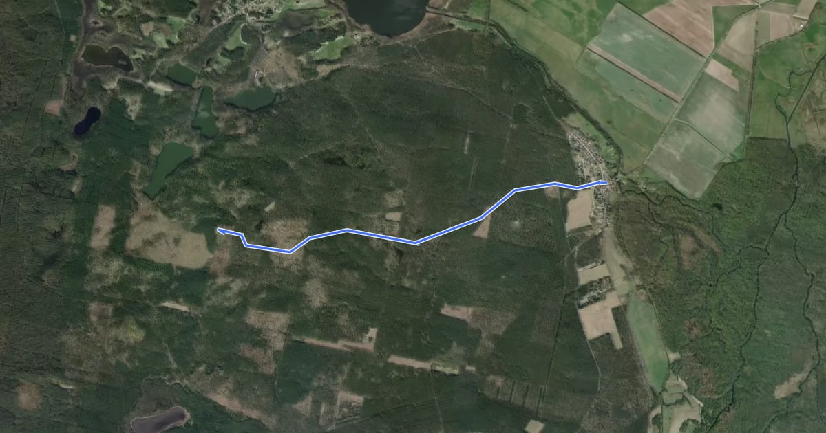 Маршрут Wanderweg Groß Wasserburg-Wehlaberg на спутниковом снимке