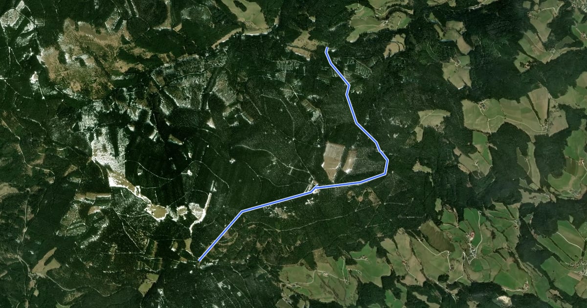 Маршрут Wanderweg Halterhütt'n - Ziesler Alm на спутниковом снимке