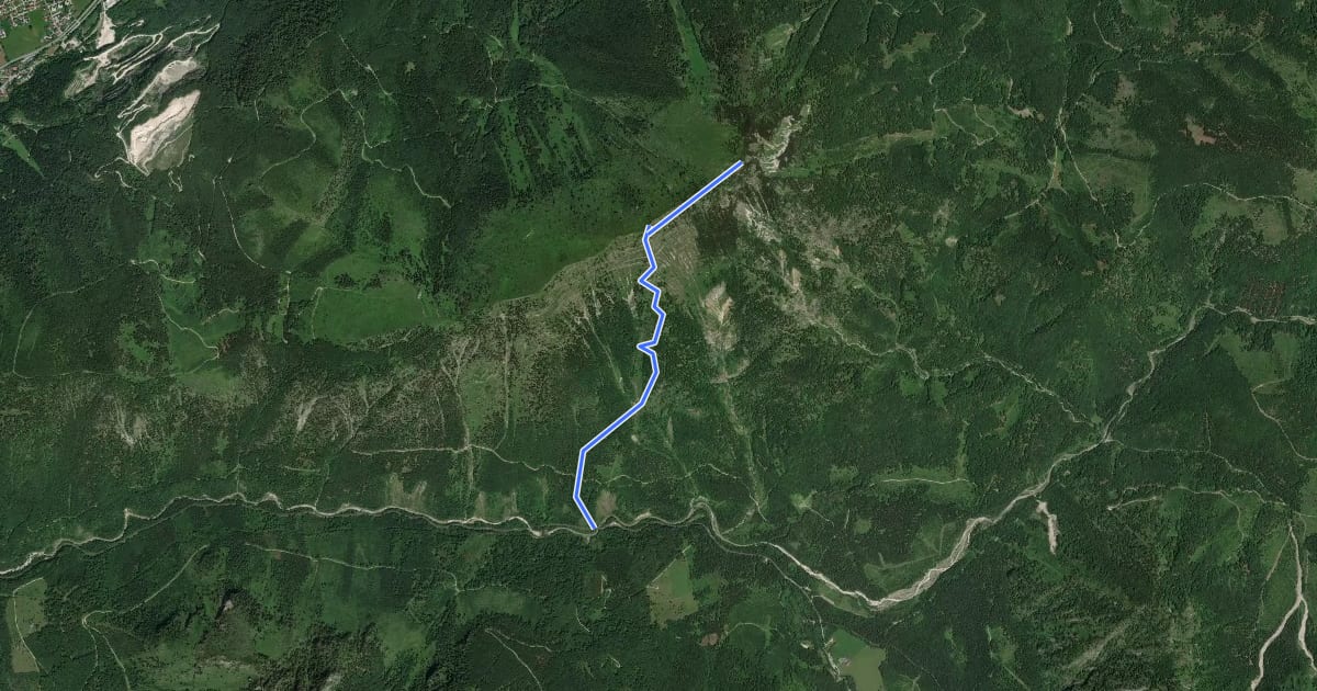 Маршрут Wanderweg Hiaslalm / Eibenbergschneid на спутниковом снимке