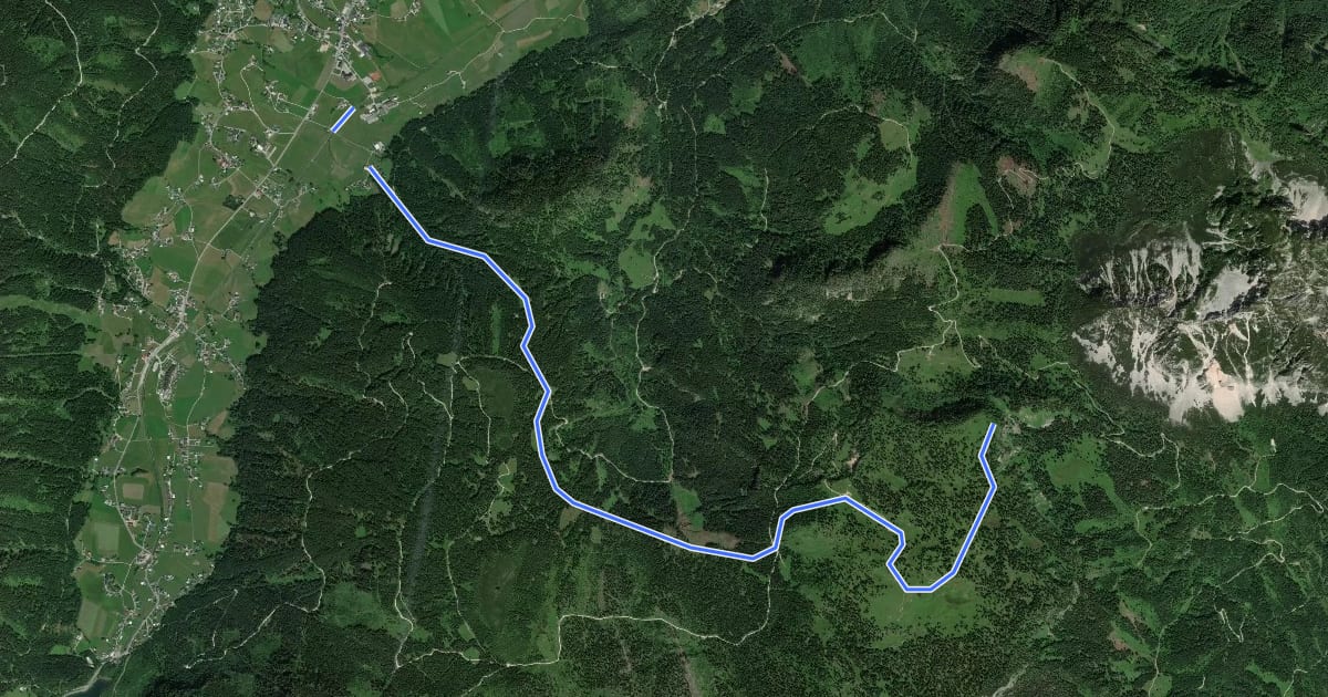 Маршрут Wanderweg Hohe Scheibe на спутниковом снимке