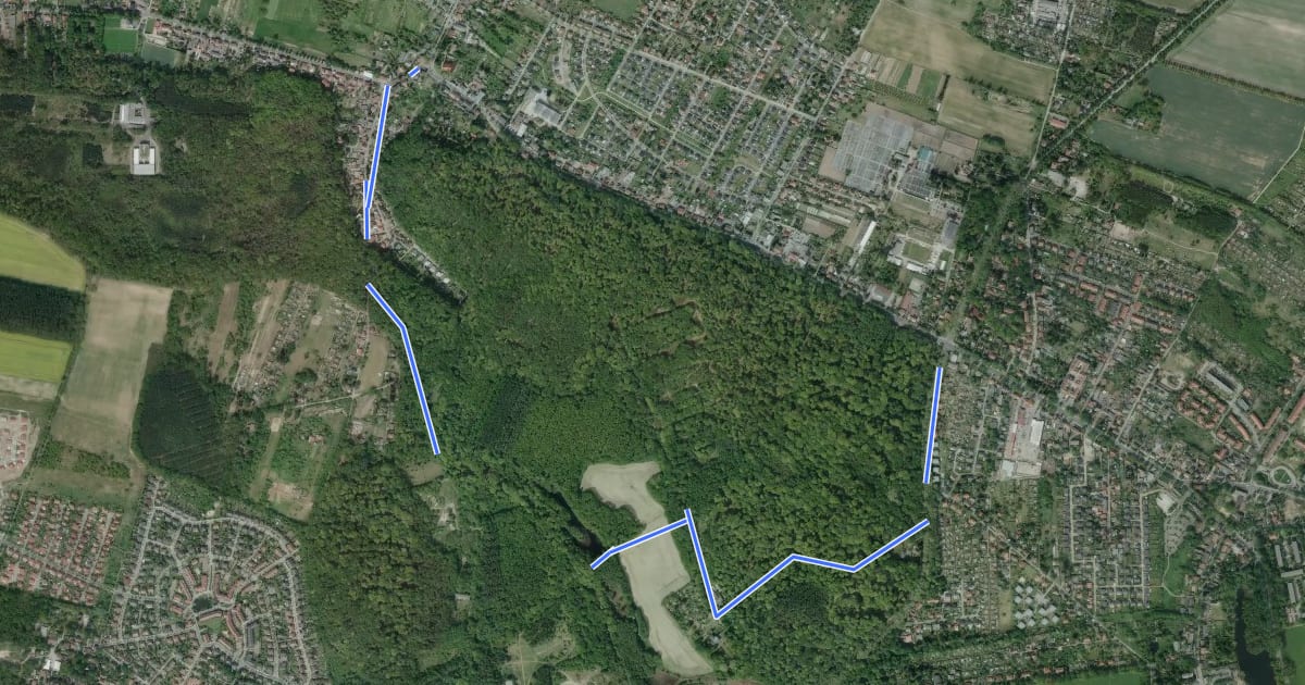 Маршрут Wanderweg Im Katharinenholz на спутниковом снимке