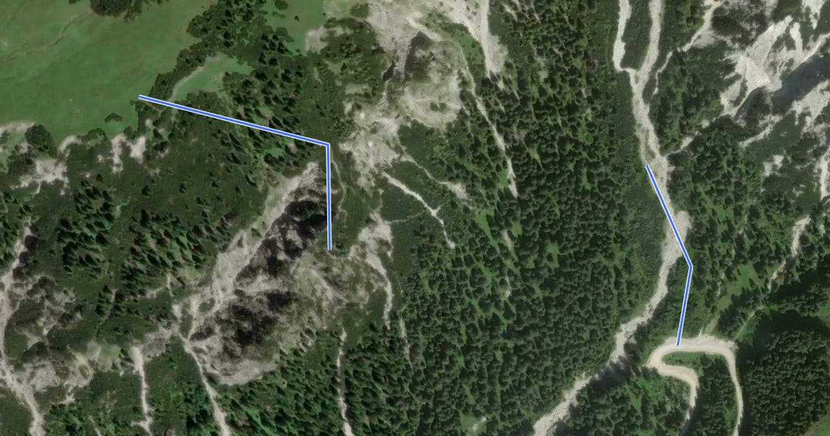 Маршрут Wanderweg Jägersteig на спутниковом снимке
