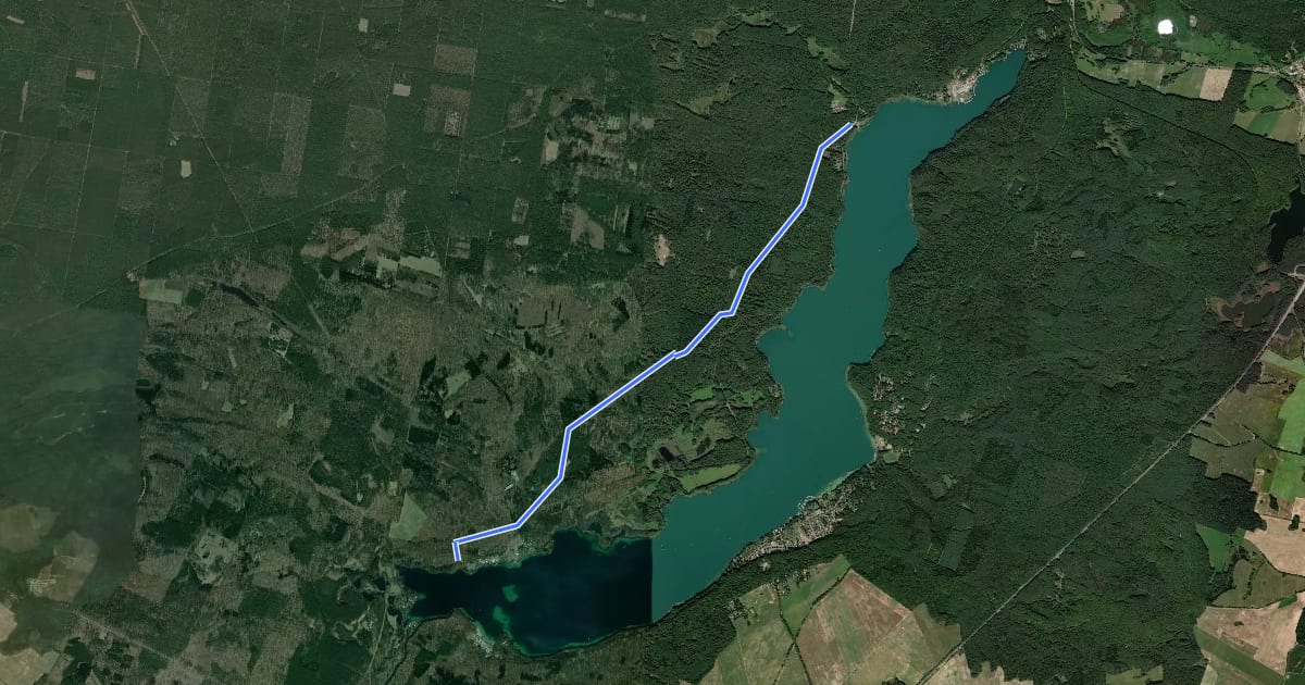 Маршрут Wanderweg Joachimsthal - Gaststätte Spring на спутниковом снимке