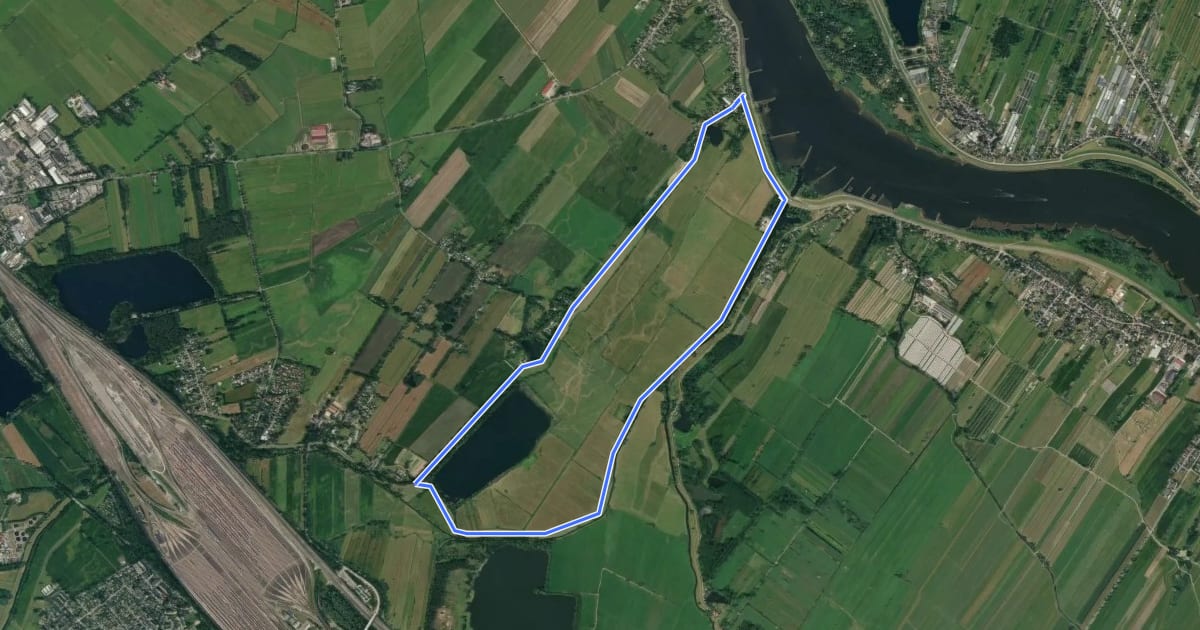 Маршрут Wanderweg Junkernfeld на спутниковом снимке