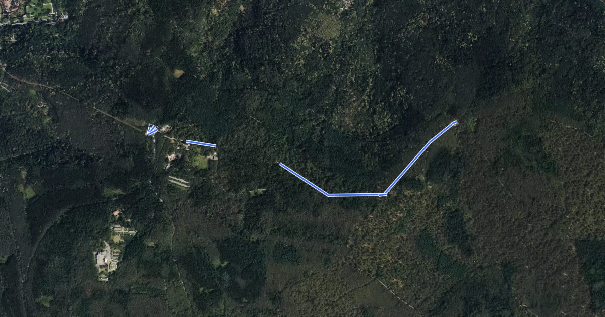 Маршрут Wanderweg Königstuhl 13 nach Neckargemünd на спутниковом снимке