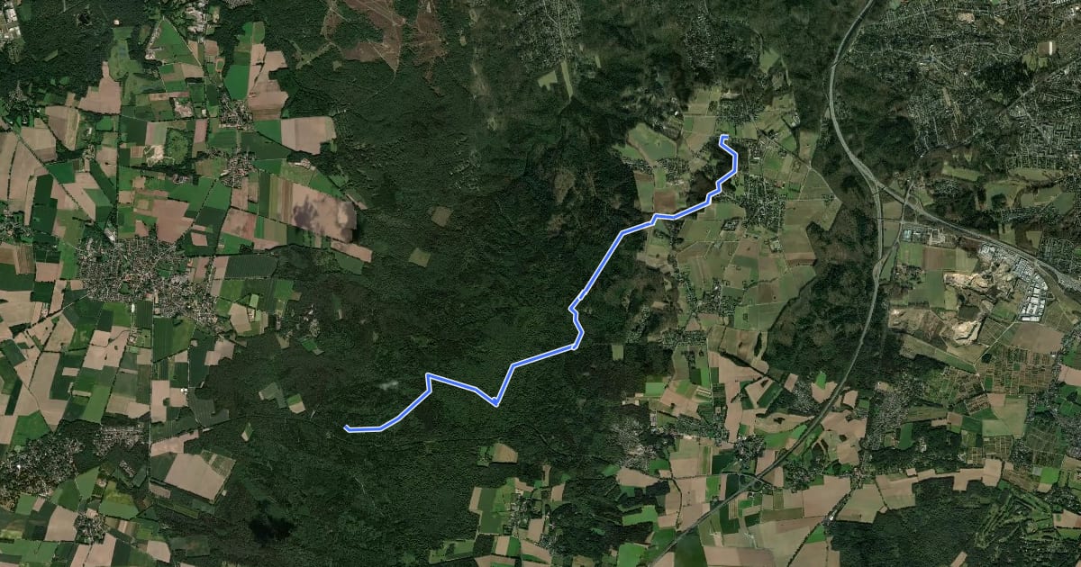 Маршрут Wanderweg KA-KI на спутниковом снимке