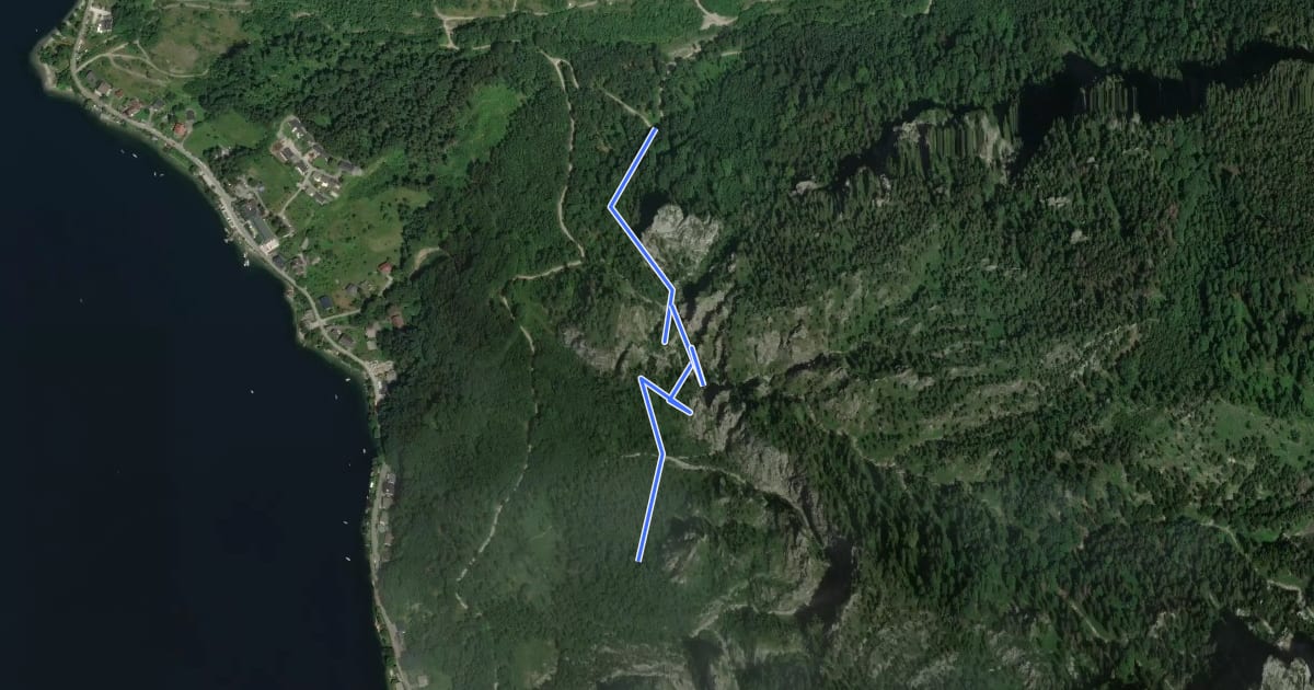 Маршрут Wanderweg Kaltenbachwildnis на спутниковом снимке