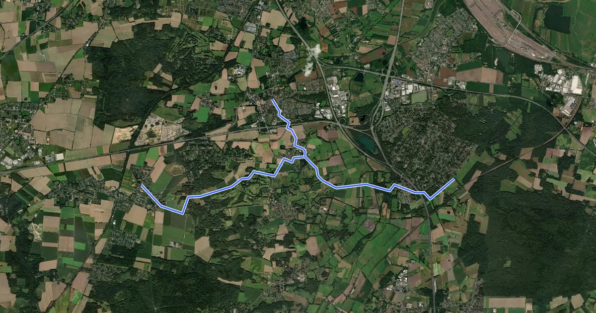 Маршрут Wanderweg KL на спутниковом снимке