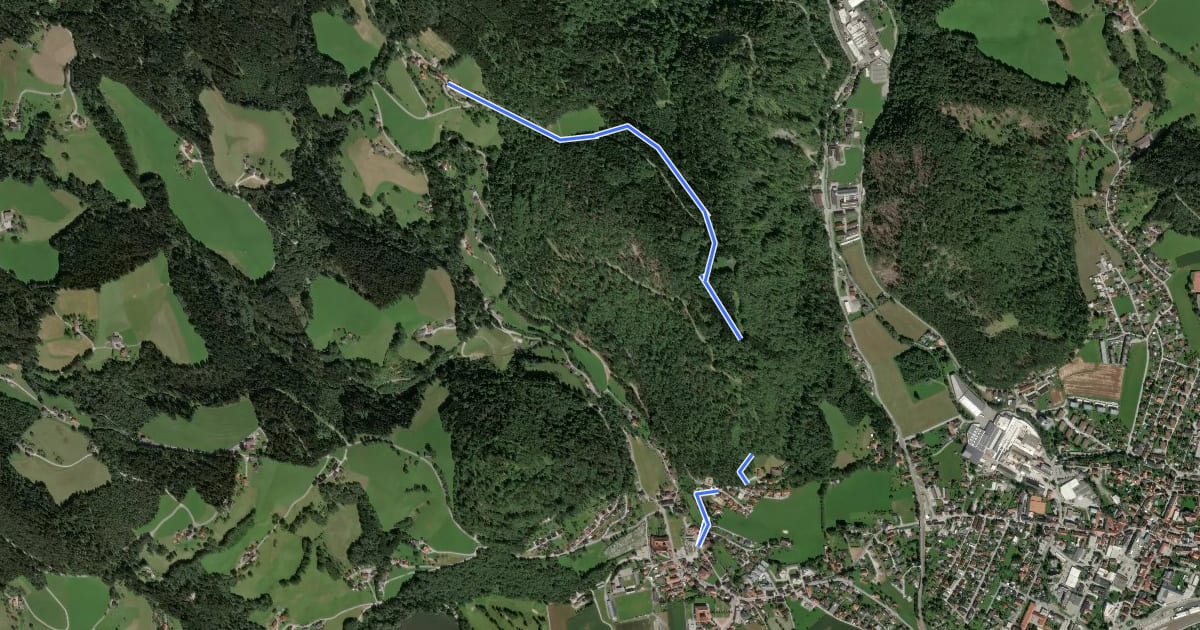 Маршрут Wanderweg L3 на спутниковом снимке