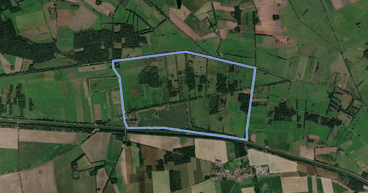 Маршрут Wanderweg Mannhausen (groß) на спутниковом снимке