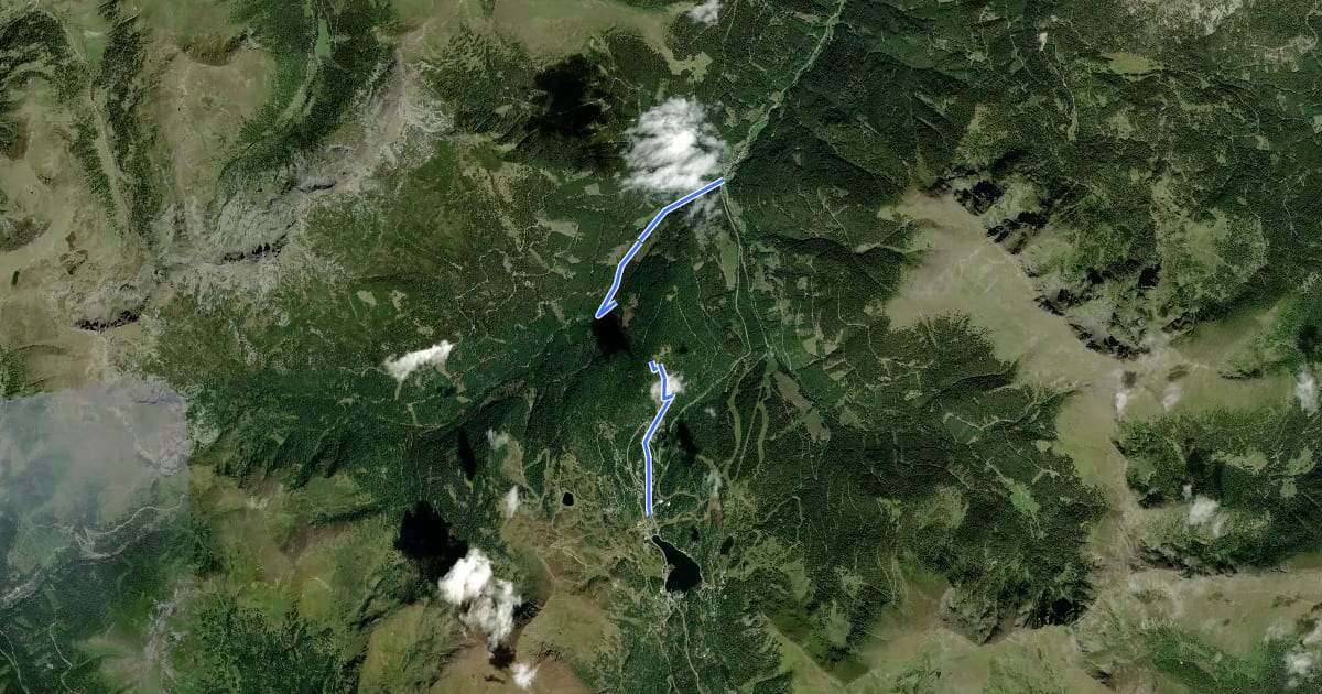Маршрут Wanderweg Marktlköpfl на спутниковом снимке