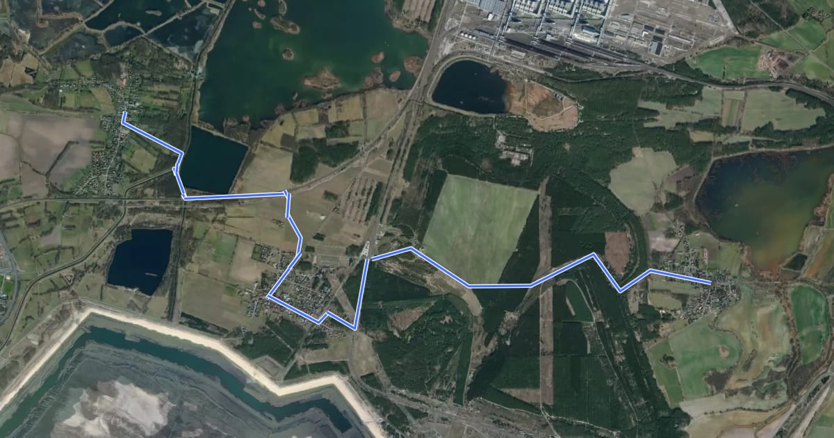 Маршрут Wanderweg Maust - Bärenbrück на спутниковом снимке