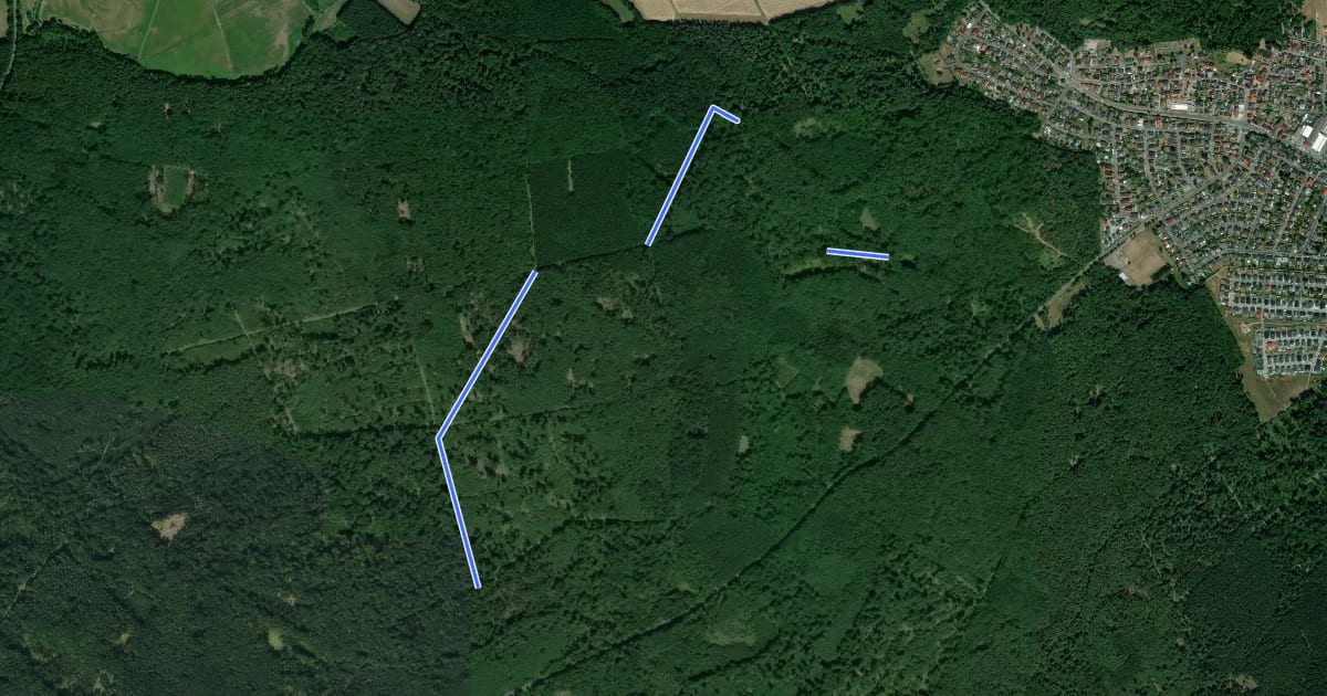 Маршрут Wanderweg N1 на спутниковом снимке