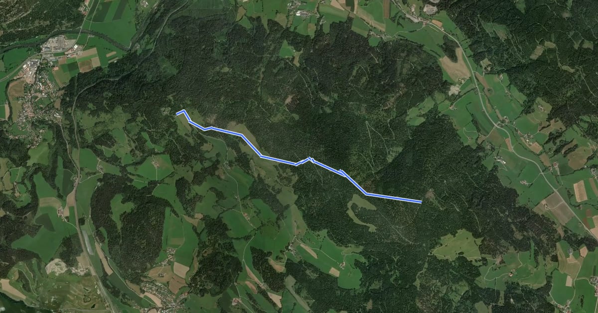 Маршрут Wanderweg NL1 на спутниковом снимке