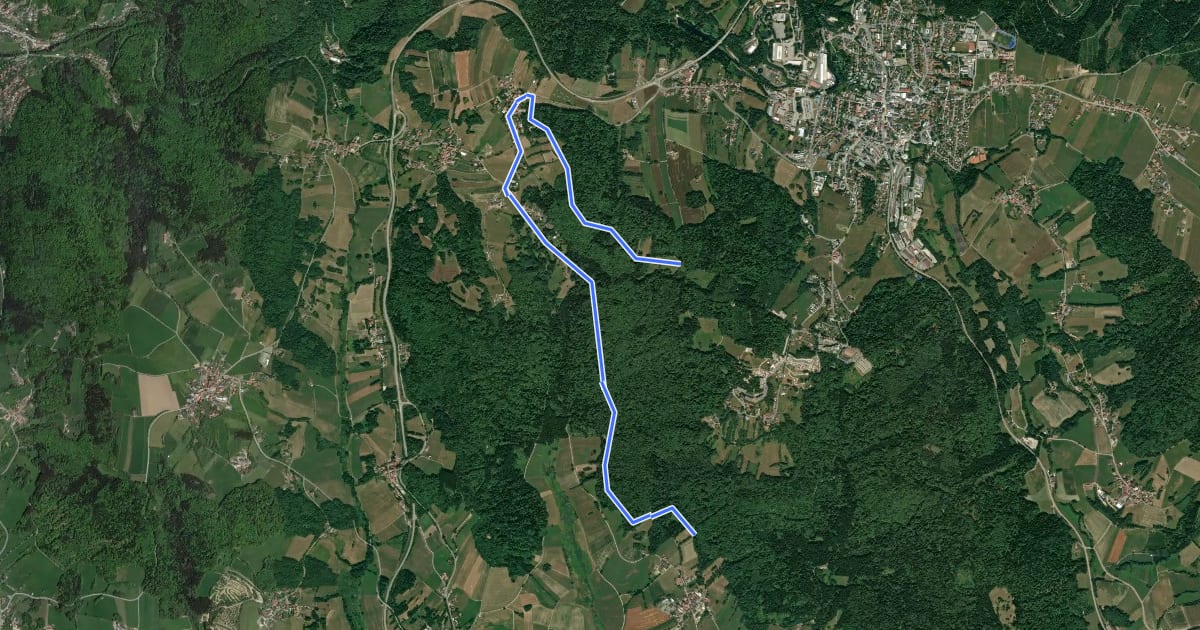 Маршрут Wanderweg Nr. 7a: Freyunger Dörfertour - Süd на спутниковом снимке