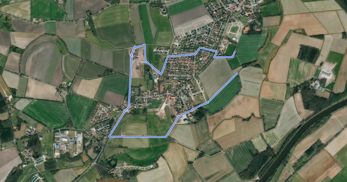 Маршрут Wanderweg Oberlangen Ort на спутниковом снимке