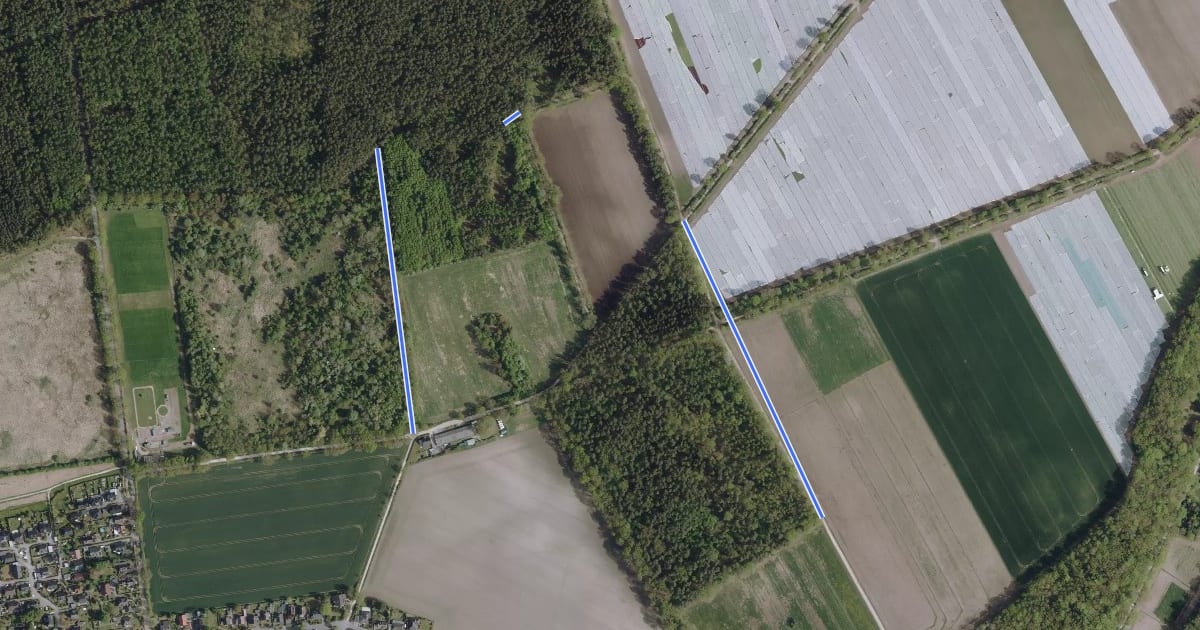 Маршрут Wanderweg Oher Gräberfeld на спутниковом снимке