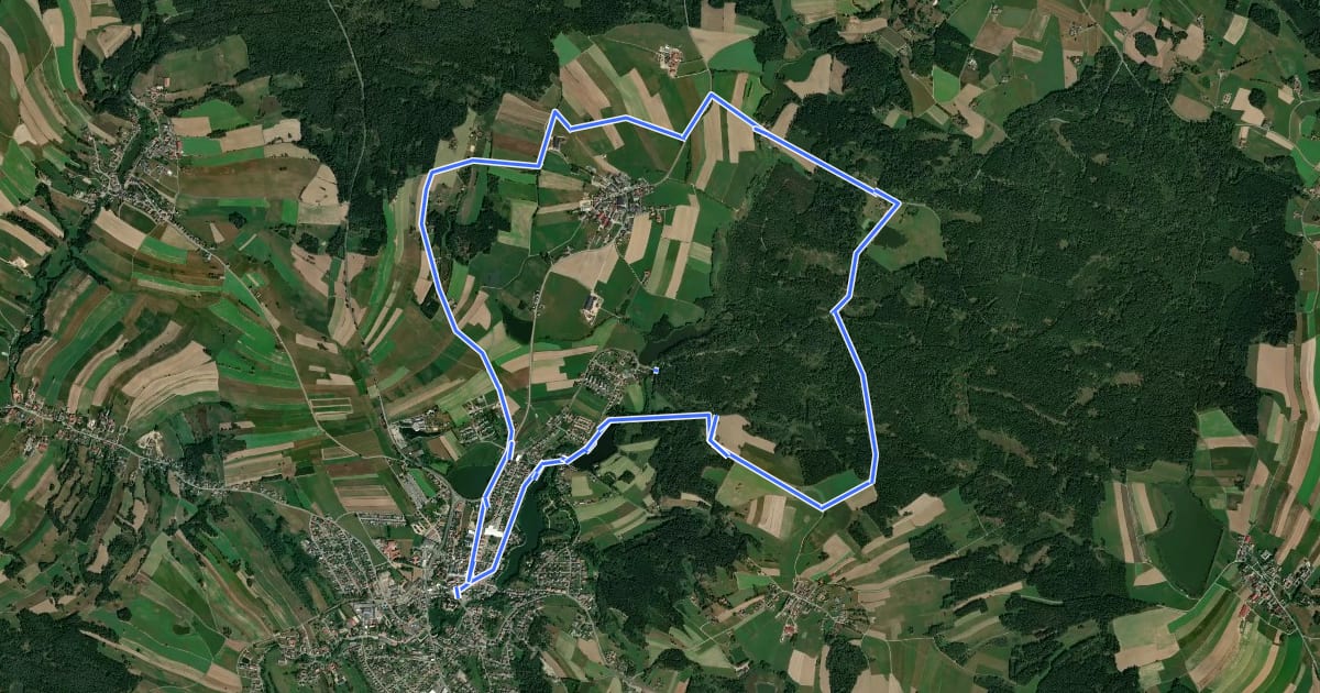 Маршрут Wanderweg Pengers на спутниковом снимке
