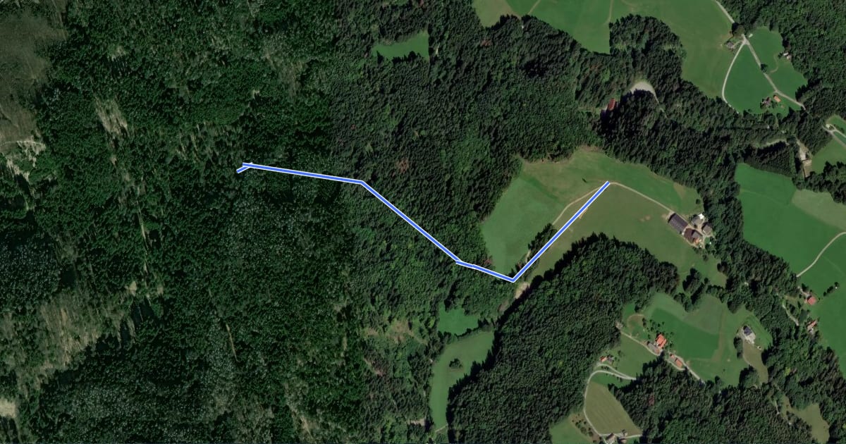 Маршрут Wanderweg Peter am Stein - Semriach на спутниковом снимке