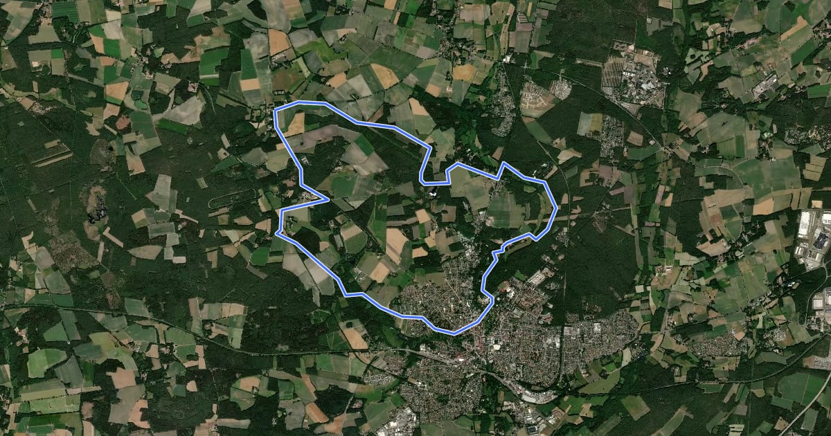 Маршрут Wanderweg Pilz на спутниковом снимке