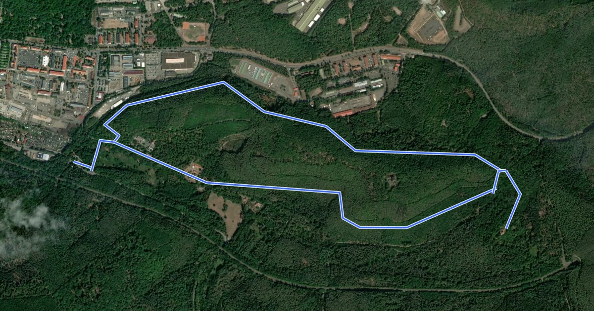 Маршрут Wanderweg Quack 2 на спутниковом снимке