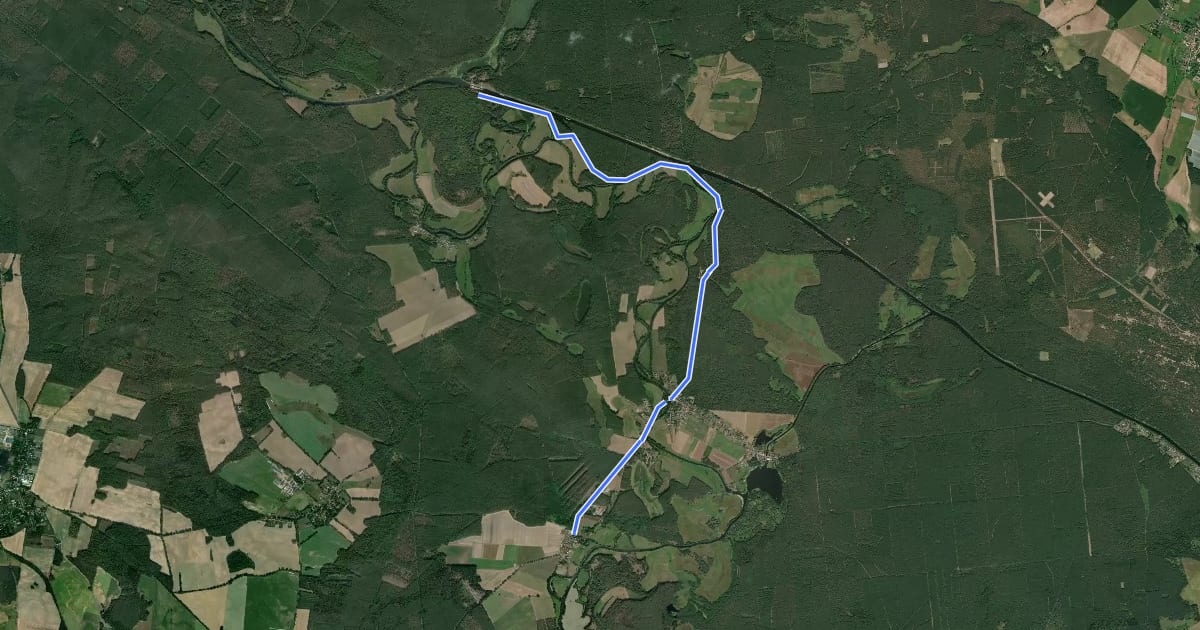 Маршрут Wanderweg Raßmannsdorf - Kersdorfer Schleuse на спутниковом снимке