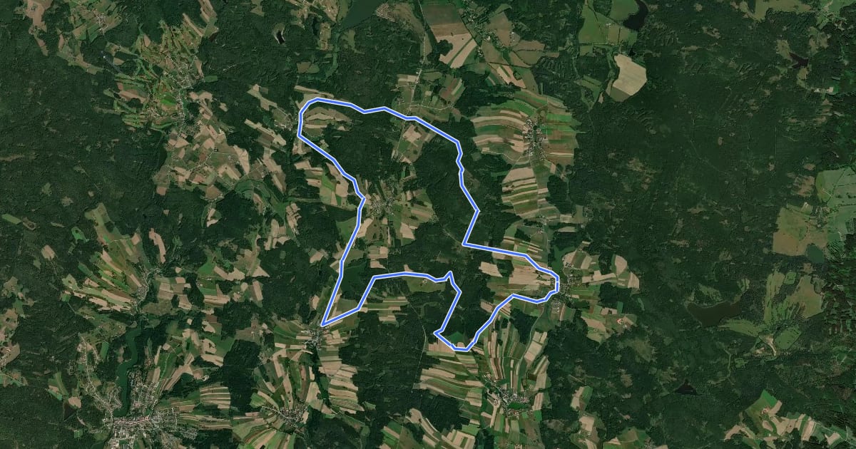 Маршрут Wanderweg Reingers Nr. 52 на спутниковом снимке