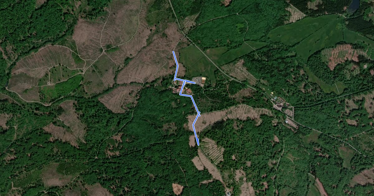 Маршрут Wanderweg "Rotes Kreuz" Josephskreuz - Schindelbruch на спутниковом снимке