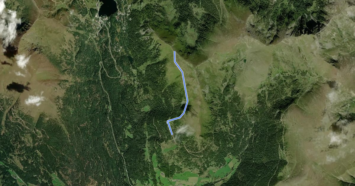 Маршрут Wanderweg Sam - Weg 153 на спутниковом снимке