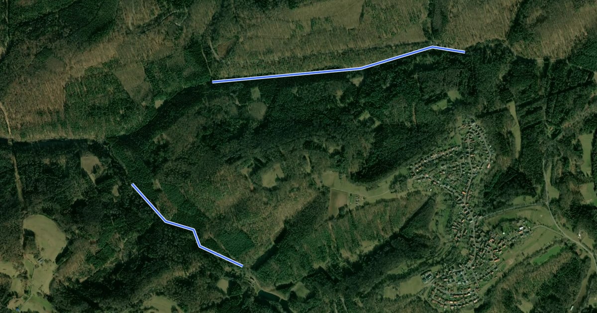Маршрут Wanderweg Schmalenberg 12 на спутниковом снимке