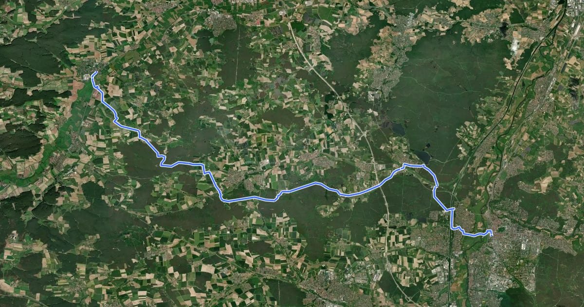 Маршрут Wanderweg Schneider-Scheumann-Weg на спутниковом снимке