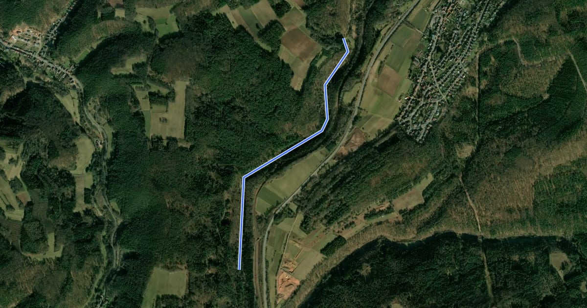 Маршрут Wanderweg Schopp(?) 2 на спутниковом снимке