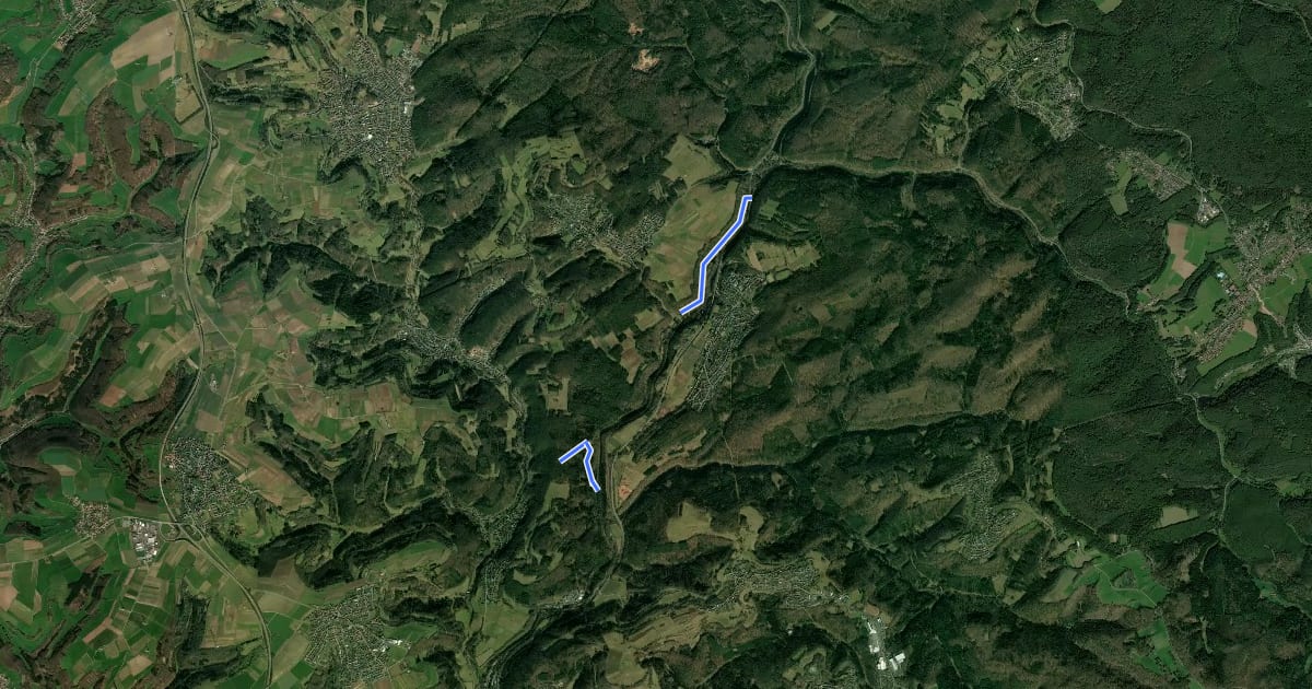 Маршрут Wanderweg Schopp(?) 7 на спутниковом снимке