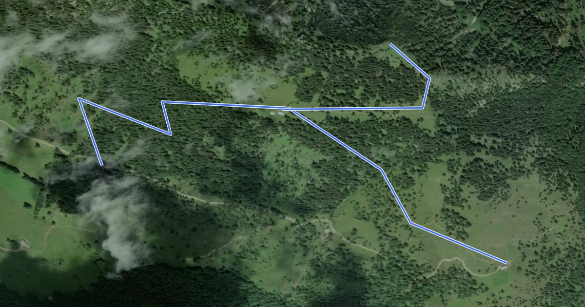 Маршрут Wanderweg Seebergkopf на спутниковом снимке