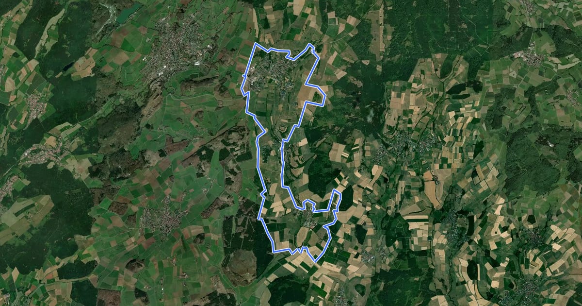 Маршрут Wanderweg Seemental на спутниковом снимке