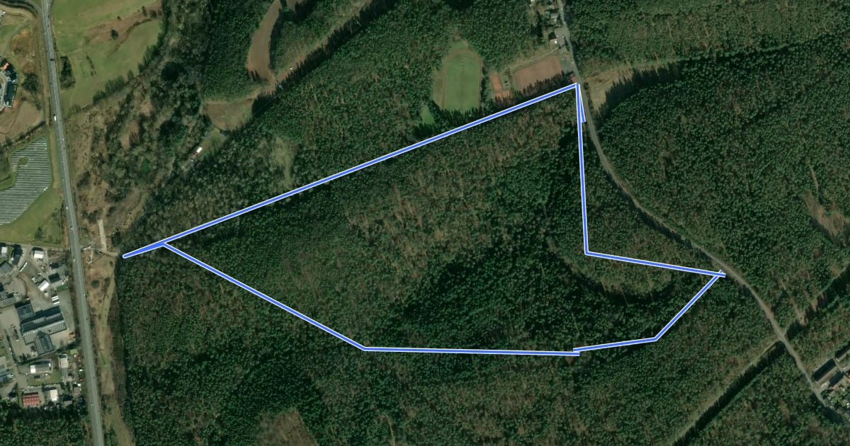 Маршрут Wanderweg Siegelbach 1 на спутниковом снимке