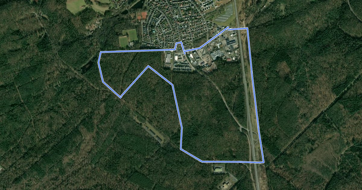 Маршрут Wanderweg Siegelbach 3 на спутниковом снимке