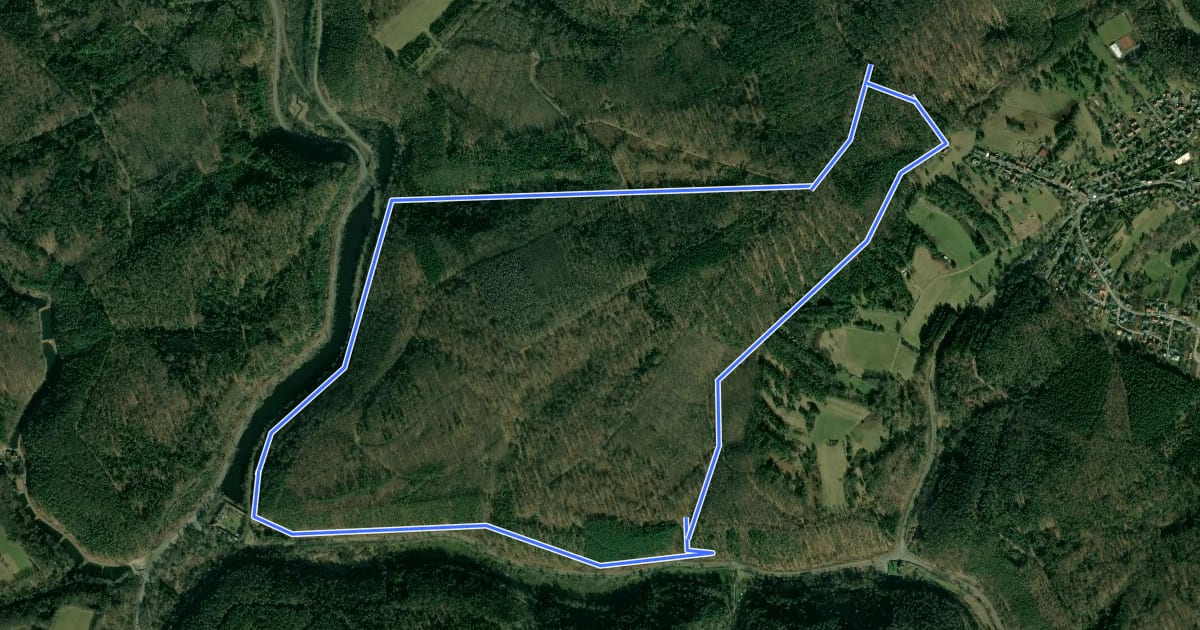 Маршрут Wanderweg Stelzenberg Horst 3 на спутниковом снимке