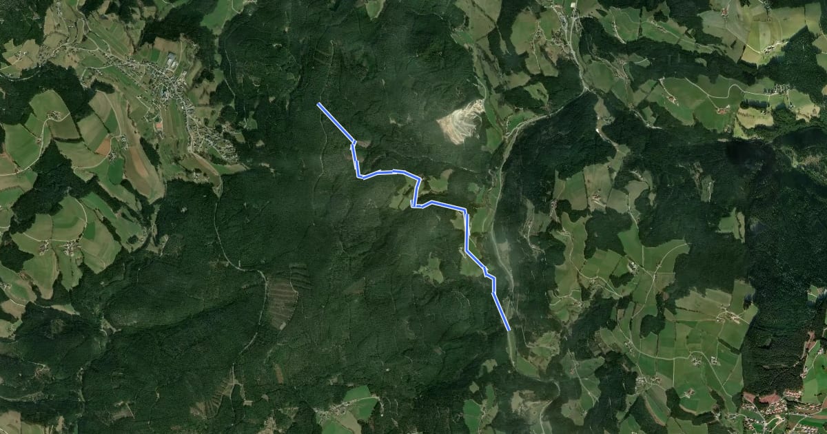 Маршрут Wanderweg Stralleg - Fischbach на спутниковом снимке