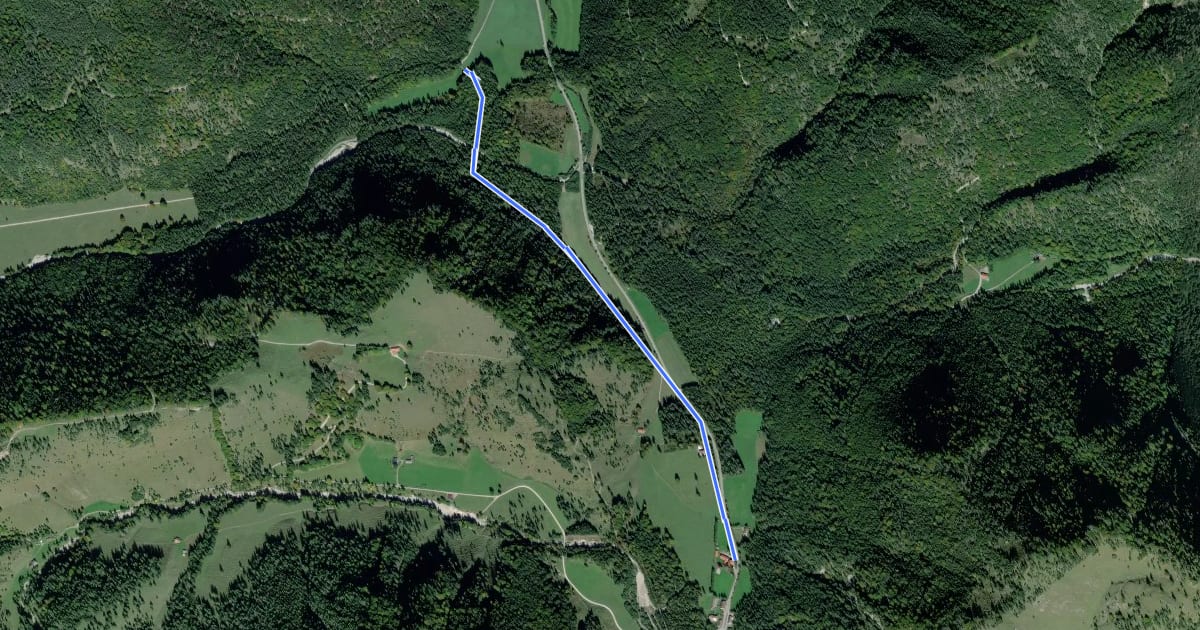 Маршрут Wanderweg T4 на спутниковом снимке