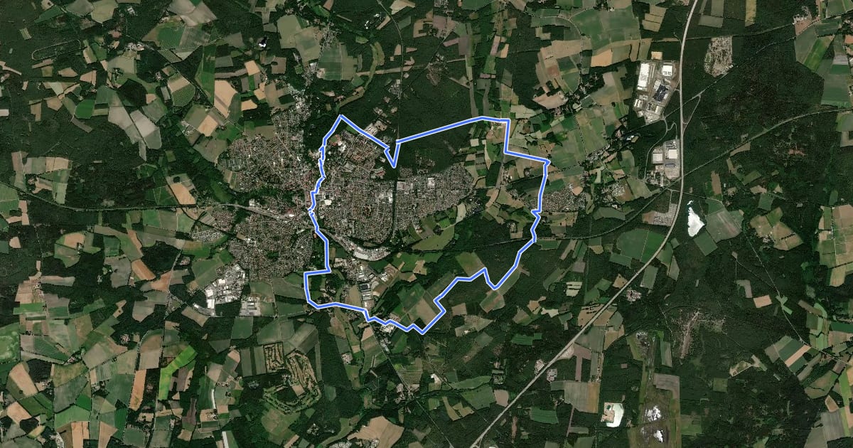 Маршрут Wanderweg Tanne на спутниковом снимке