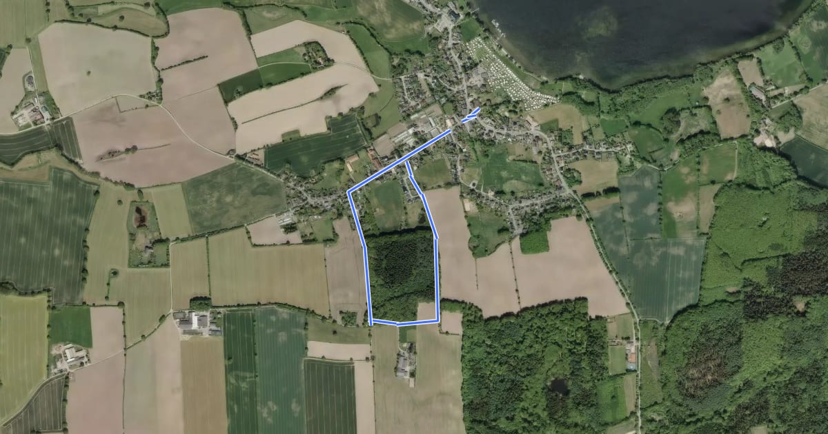 Маршрут Wanderweg Tannenholzrunde на спутниковом снимке