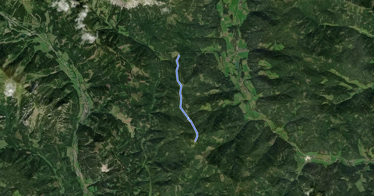 Маршрут Wanderweg Thalerkogel на спутниковом снимке