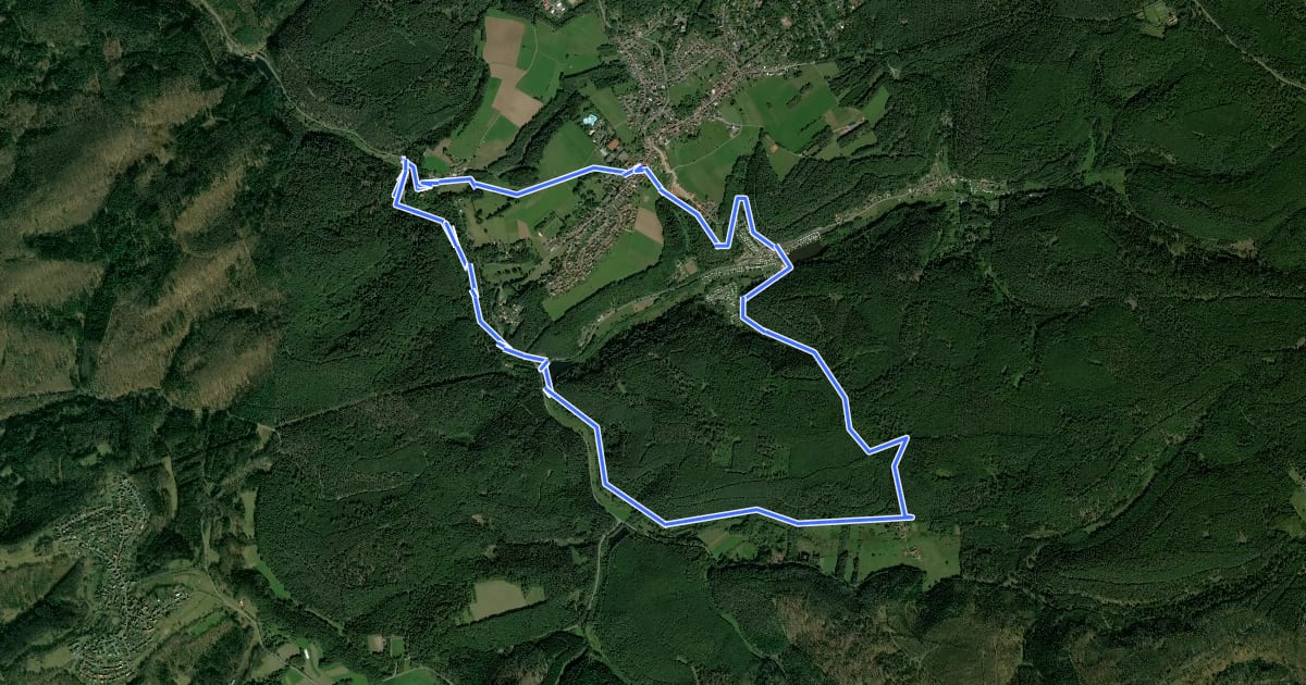 Маршрут Wanderweg Trippstadt 4: Karlstalrundweg на спутниковом снимке